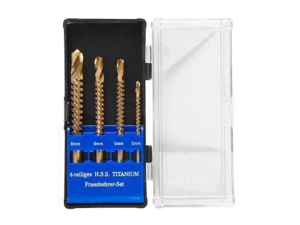 Sada vrtaků frézovacích RS003, 4ks