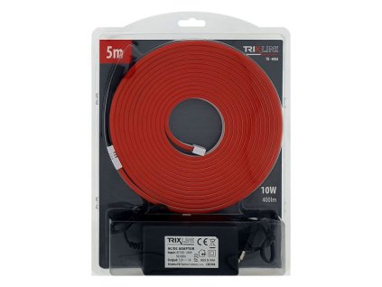 Flexibilní NEONOVÝ LED pásek - červený 5m, IP65, TRIXLINE