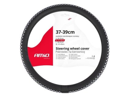 Potah volantu SWC-60-M 37-39cm černý, AMIO