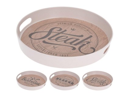 EXCELLENT Kulatý servírovací podnos 30 cm Barbeque KO-177600260barb