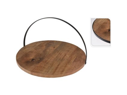 EXCELLENT Servírovací tác dřevěný 38 cm NATURA KO-A53400090