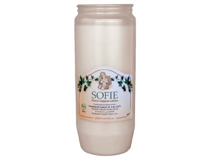 Svíčka olejová 240g 90hodin  SOFIE BOLSIUS bílá