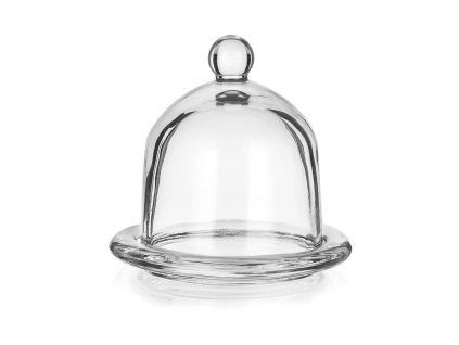 Dóza sklo s poklopem na citron/syrečník ¤12,5cm  LIMON