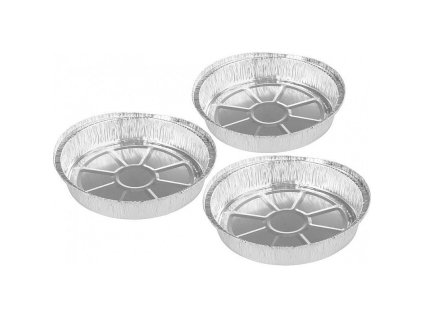 Miska kulatá MagicHome hliník, 23x4,8cm, 3ks