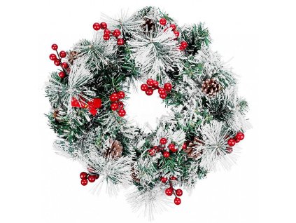 Věnec MagicHome přírodní, 20xLED, teplá bílá, 3xAA, 8 funkcí, 30cm