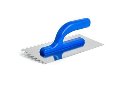 Hladítko nerez, zub 8 mm, 130 x 270 mm, plastová otevřená rukojeť M