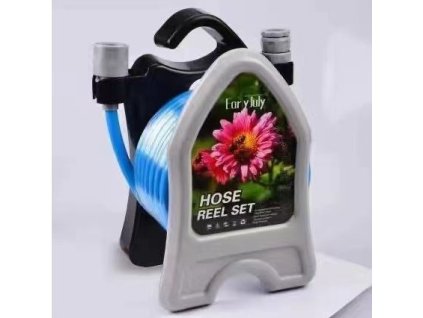 Zahradní stojan s hadicí 10m, modrá