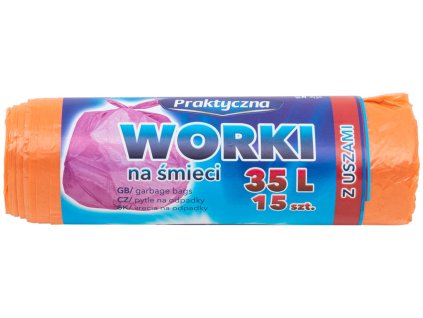 Pytle na odpad 35L/15ks, 50x60cm, 13µm s uchy SUPER