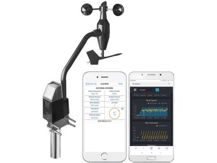 Senzor Ecowitt WS68 - anemometr k wifi bráně
