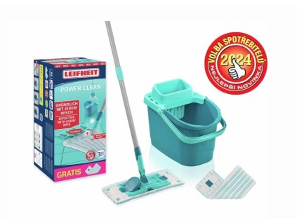 Mop plochý LEIFHEIT POWERCLEAN M + náhradní mop microduo 55515