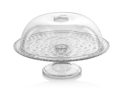 Podnos servírovací plast na nožce s poklopem ¤30cm  PATERA