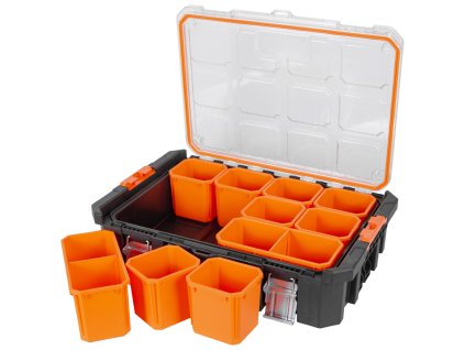 Organizér na šroubky a drobný materiál, 12 přihrádek - TC320369