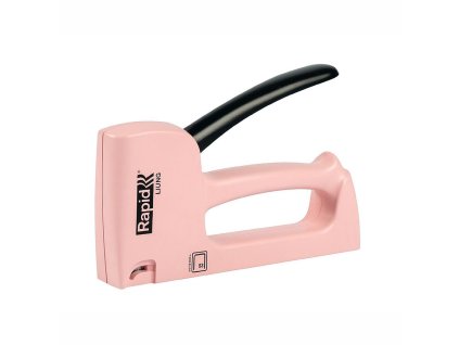 Sponkovací pistole Rapid R53E SoS (53/4-10mm) - růžová