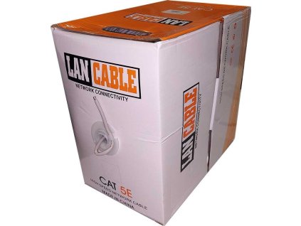 Kabel UTP CAT5e 4páry, drát  Cu 0,51, materiál CU/LSZH, balení 305m
