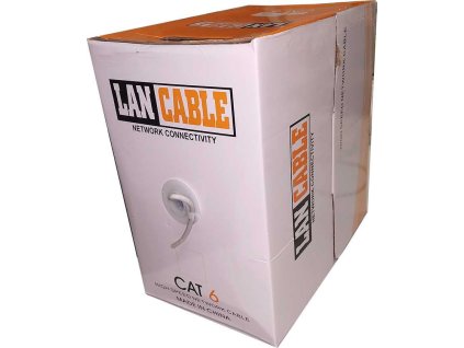 Kabel UTP CAT6 4páry, drát  Cu 0,57, materiál CU/LSZH, balení 305m