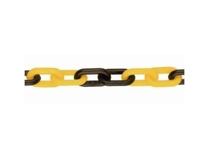 Plastový žlutočerný řetěz - PTS06žč