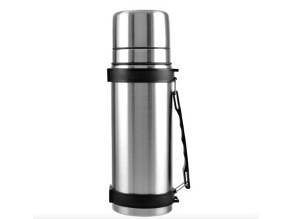 Termoska nerez 1,1L s popruhem turistická + 2 hrnky  PERFECT