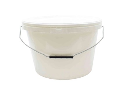 Vědro 12L PH s víkem bílé, na potraviny, s pojistkou