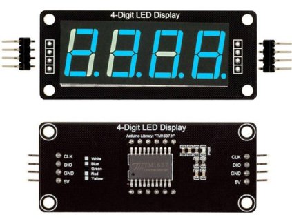 Hodinový displej 0,56” s TM1637 modrý