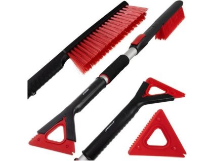 Škrabka do auta na led se smetáčkem teleskopická, 85 - 103 cm, Xtrobb