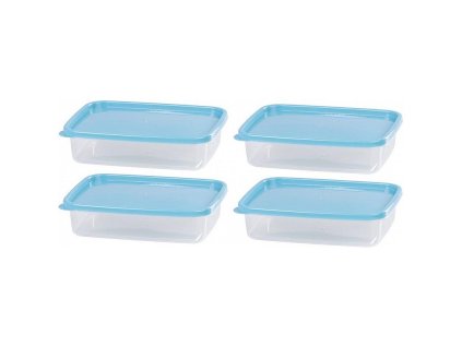 Dóza obdélníková MagicHome, sada 4 ks, 1000 ml, 21,5x15,5x5,5 cm, Lunchbox