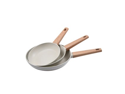 Bergner Sada pánví s nepřilnavým povrchem Naturally 3 ks 18, 22, 26 cm BG-34741-CR