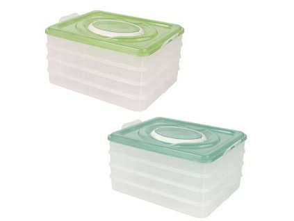 Piknik přepravní  nádoba 4patrová 27,6×22,2×15cm