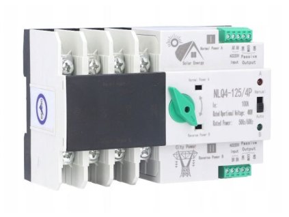 Automatický přepínač sítí - napájení 4P 400V 40A - NLQ4-125/4P pro FVE