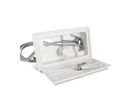 Sprcha s úložným boxem a zámkem - do karavanu, automobilu, lodě