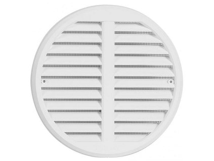 Větrací mřížka se síťovinou - krytka stavitelná 125-160 bílá