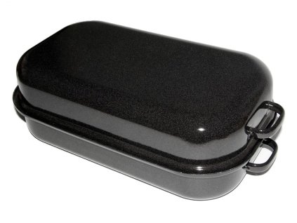 Pekáč smalt 30cm dvoudílný rovné dno  BELIS