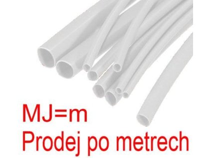 Smršťovací bužírka 6,0/3,0mm bílá