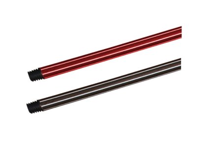 Hůl násada 130cm kov, pogumovaná, hrubý závit, černá