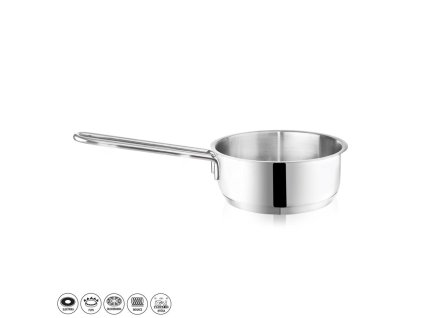 Rendlík Nerez ¤12x6cm 0,6L s ručkou, indukce  ANETT