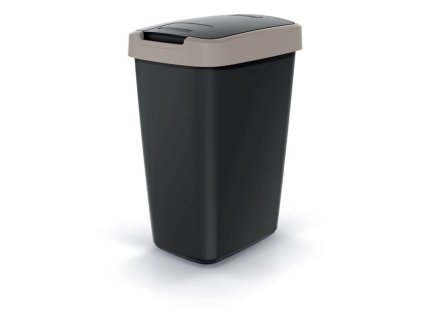 Odpadkový koš COMPACTA Q světle hnědý, 25l, Prosperplast