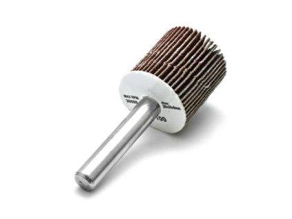 Kotouč lamelový brusný 20 x 20 mm, Ø 6 mm P100, na stopce