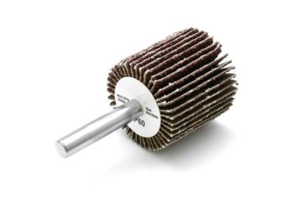 Kotouč lamelový brusný 30 x 30 mm, Ø 6 mm, P60, na stopce