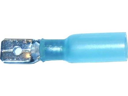 Faston-konektor 6,3mm se smršťovací bužírkou, kabel 1,5-2,5mm2