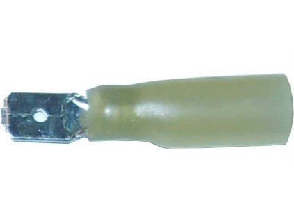 Faston-konektor 6,3mm se smršťovací bužírkou, kabel 4-6mm2