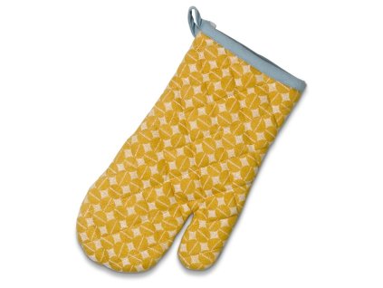 KELA Chňapka rukavice SVEA 100% bavlna žlutomodrá KL-12792