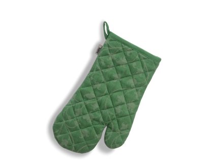 KELA Chňapka rukavice do trouby Cora 100% bavlna světle zelená/zelený vzor 31,0x18,0cm KL-12817