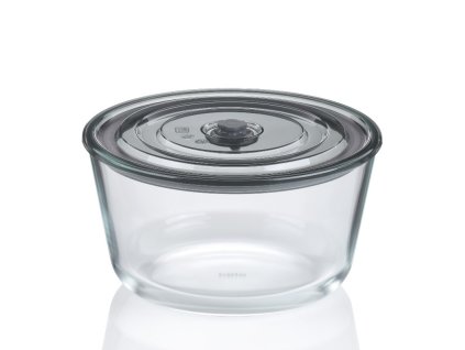 KELA Dóza na potraviny skladovací Aurelia sklo 11,5cm 22,0cm 2,2l KL-12642