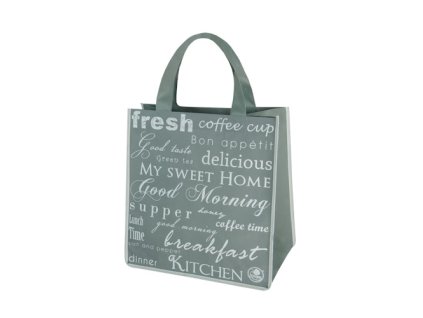 Taška nákupní textilní 34x36x22cm modrá GOOD MORNING