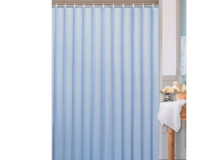 Závěs koupelnový 180x180cm PVC modrý