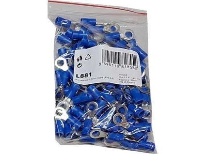 Oko kabelové 5,3mm modré (RVS 2-5), balení 100ks