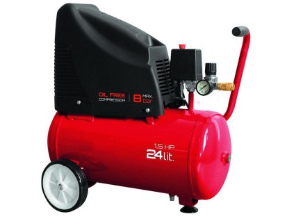 Elektrický kompresor bezolejový OF1524, 1100W, 24l
