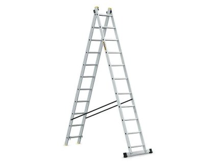 Žebřík hliníkový 2x11 PRO, 2-dílný
