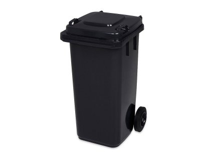 Popelnice hran. 120l PVC-černá