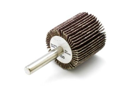 Kotouč lamelový brusný 30 x 30 mm, Ø 6 mm, P100, na stopce