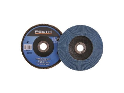 Kotouč lamelový brusný na kov a nerez Ø 125 x 22,2 mm, zrnitost 80,